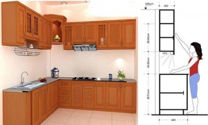 Kích thước tủ bếp tiêu chuẩn hiện nay bao nhiêu là phù hợp?